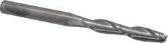 SGS - 1/2", 3" LOC, 1/2" Shank Diam, 6" OAL, 2 Flute, Solid Carbide Square End Mill - Single End, Uncoated, Spiral Flute, 30° Helix, Centercutting, Right Hand Cut, Right Hand Flute, Series 3EL - USA Tool & Supply