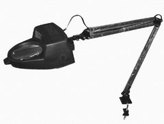 Value Collection - 40 Inch, Swing Arm, Clamp on, Incandescent, Black, Magnifying Task Light - 13 Watt, 1.75x Magnification, 3-1/2 Inch Wide, 3-1/2 Inch Long - USA Tool & Supply