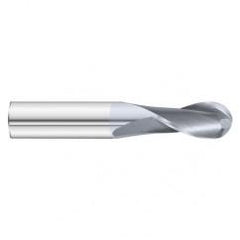 25/64 x 1 x 2-3/4 2 Flute Ball Nose  End Mill- Series 3215SD - USA Tool & Supply