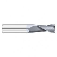 7/16 Dia. x 2-3/4 Overall Length 2-Flute Square End Solid Carbide SE End Mill-Round Shank-Center Cut-TiCN - USA Tool & Supply