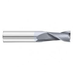 7/16 Dia. x 2-3/4 Overall Length 2-Flute Square End Solid Carbide SE End Mill-Round Shank-Center Cut-TiCN - USA Tool & Supply