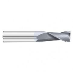 15/64 Dia. x 2-1/2 Overall Length 2-Flute Square End Solid Carbide SE End Mill-Round Shank-Center Cut-TiCN - USA Tool & Supply