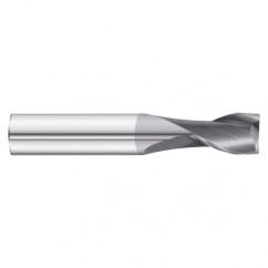 5/16 Dia. x 2-1/2 Overall Length 2-Flute Square End Solid Carbide SE End Mill-Round Shank-Center Cut-TiAlN - USA Tool & Supply