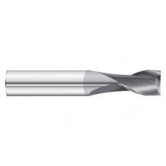 1" Dia. x 4 Overall Length 2-Flute Square End Solid Carbide SE End Mill-Round Shank-Center Cut-TiAlN - USA Tool & Supply