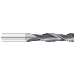 1/4 Dia. x 6 Overall Length 2-Flute Square End Solid Carbide SE End Mill-Round Shank-Center Cut-TiAlN - USA Tool & Supply