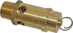 Conrader - 1" Inlet, ASME Safety Relief Valve - 150 Max psi, Brass, 1,244 Cubic' per Min - USA Tool & Supply
