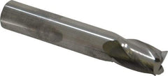 SGS - 7/16", 5/8" LOC, 7/16" Shank Diam, 2-1/2" OAL, 4 Flute, Solid Carbide Square End Mill - Single End, Uncoated, Spiral Flute, 30° Helix, Centercutting, Right Hand Cut, Right Hand Flute, Series 16 - USA Tool & Supply