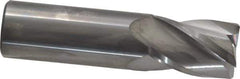 SGS - 3/4", 1" LOC, 3/4" Shank Diam, 3" OAL, 4 Flute, Solid Carbide Square End Mill - Single End, Uncoated, Spiral Flute, 30° Helix, Centercutting, Right Hand Cut, Right Hand Flute, Series 16 - USA Tool & Supply