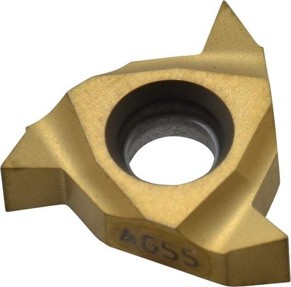 Seco - 16NR Internal Right Hand 48-8 Partial Profile 55° Laydown Threading Insert - Grade CP500, TiAlN/TiN Coated Carbide - USA Tool & Supply