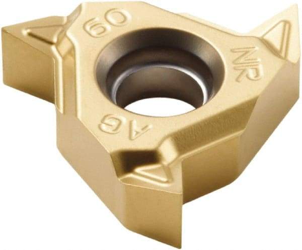 Seco - 16NR Internal Right Hand 14-8 Partial Profile 60° Laydown Threading Insert - Grade CP500, TiAlN/TiN Coated Carbide - USA Tool & Supply