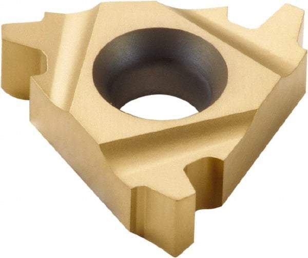 Seco - 22EL External Left Hand Trapez Laydown Threading Insert - Grade CP500, TiAlN/TiN Coated Carbide, 12.7mm Inscribed Circle - USA Tool & Supply