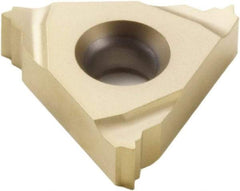 Seco - 16EL External Left Hand 24 UN Laydown Threading Insert - Grade CP500, TiAlN/TiN Coated Carbide - USA Tool & Supply