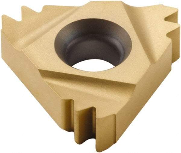 Seco - 22ER External Right Hand 11 Whitworth Laydown Threading Insert - Grade CP500, TiAlN/TiN Coated Carbide, 12.7mm Inscribed Circle - USA Tool & Supply