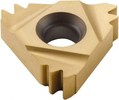 Seco - 22ER External Right Hand 11 Whitworth Laydown Threading Insert - Grade CP500, TiAlN/TiN Coated Carbide, 12.7mm Inscribed Circle - USA Tool & Supply