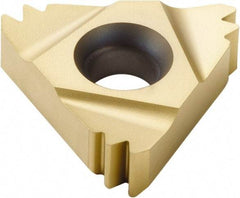 Seco - 22ER External Right Hand ISO Laydown Threading Insert - Grade CP500, TiAlN/TiN Coated Carbide, 12.7mm Inscribed Circle - USA Tool & Supply