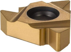 Seco - 22ER External Right Hand 5 UN Laydown Threading Insert - Grade CP500, TiAlN/TiN Coated Carbide, 12.7mm Inscribed Circle - USA Tool & Supply