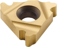 Seco - 16ER External Right Hand 8 Round Laydown Threading Insert - Grade CP500, TiAlN/TiN Coated Carbide, 9.53mm Inscribed Circle - USA Tool & Supply