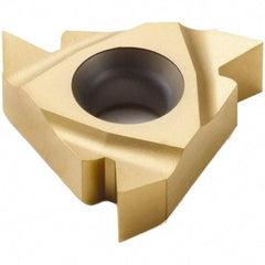Seco - 22ER External Right Hand 7-5 Partial Profile 60° Laydown Threading Insert - Grade CP500, TiAlN/TiN Coated Carbide - USA Tool & Supply