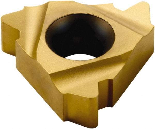 Seco - 22NR Internal Right Hand 4 API V 0.038R Laydown Threading Insert - Grade CP300, TiAlN/TiN Coated Carbide, 12.7mm Inscribed Circle - USA Tool & Supply