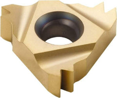 Seco - 22NR Internal Right Hand 11.5 NPT Laydown Threading Insert - Grade CP500, TiAlN/TiN Coated Carbide, 12.7mm Inscribed Circle - USA Tool & Supply