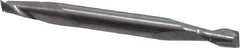 SGS - 5/32", 5/16" LOC, 3/16" Shank Diam, 2" OAL, 2 Flute, Solid Carbide Square End Mill - Double End, Uncoated, Spiral Flute, 30° Helix, Centercutting, Right Hand Cut, Right Hand Flute, Series 15 - USA Tool & Supply