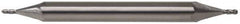 Hertel - 5/16" Diam, 3/4" LOC, 4 Flute Solid Carbide Ball End Mill - Uncoated, Double End, 3" OAL, 3/8" Shank Diam, Spiral Flute - USA Tool & Supply