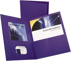 OXFORD - 8-1/2" Long x 11" Wide Pocket - Purple - USA Tool & Supply