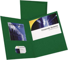 OXFORD - 8-1/2" Long x 11" Wide Pocket - Hunter Green - USA Tool & Supply