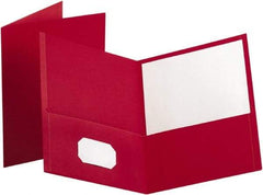 OXFORD - 8-1/2" Long x 11" Wide Pocket - Red - USA Tool & Supply