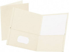 OXFORD - 8-1/2" Long x 11" Wide Pocket - White - USA Tool & Supply