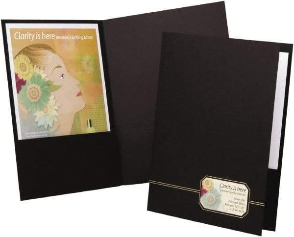 OXFORD - 8-1/2" Long x 11" Wide Pocket - Black & Gold - USA Tool & Supply