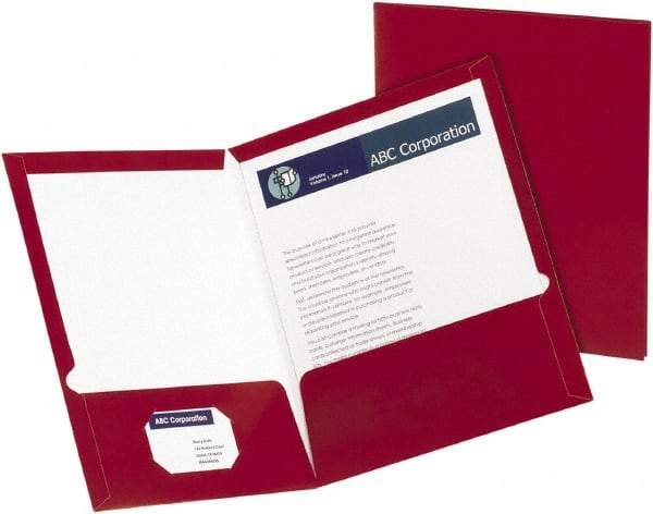 OXFORD - 8-1/2" Long x 11" Wide Pocket - Crimson - USA Tool & Supply