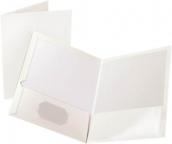 OXFORD - 8-1/2" Long x 11" Wide Pocket - White - USA Tool & Supply