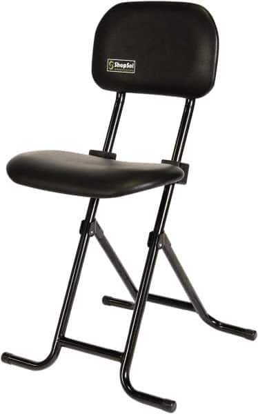 ShopSol - Swivel & Adjustable Stools Type: Sit-Stand Stool Base Type: Tubular Steel - USA Tool & Supply