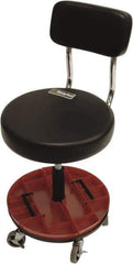 ShopSol - Swivel & Adjustable Stools Type: Adjustable Height Stool Base Type: Steel - USA Tool & Supply