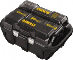 DeWALT - 40 Volt, 6 Battery Lithium-Ion Power Tool Charger - 1 hr & 30 min to Charge, AC Wall Outlet Power Source - USA Tool & Supply