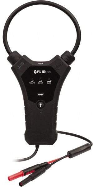 FLIR - Black Electrical Test Equipment Current Probe - Use with Most DMMs and Clamp Meters that use Banana Plugs and Output is a Voltage Signal - USA Tool & Supply