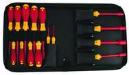 Insulated Slotted 2.0 - 8.0mm Phillips #1 - 3 Inch Nut Drivers 1/4" - 1/2". 15 Piece in Carry Case - USA Tool & Supply