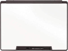 Quartet - 24" High x 36" Wide Dry Erase - Melamine, Includes Dry-Erase Marker, Eraser & Mounting Kit - USA Tool & Supply