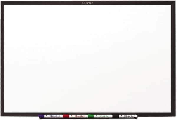 Quartet - 36" High x 48" Wide Dry Erase - Melamine, Includes Dry-Erase Marker & Mounting Hardware - USA Tool & Supply