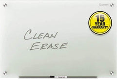 Quartet - 48" High x 72" Wide Dry Erase - Glass, Includes Dry-Erase Marker, (2) Rare-Earth Magnets & Mounting Kit - USA Tool & Supply
