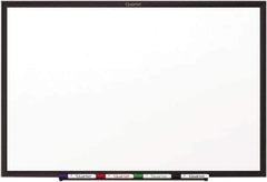 Quartet - 18" High x 24" Wide Dry Erase - Melamine, Includes Dry-Erase Marker & Mounting Hardware - USA Tool & Supply