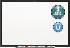 Quartet - 48" High x 72" Wide Magnetic Dry Erase Board - Steel, Includes Dry-Erase Marker & Mounting Kit - USA Tool & Supply
