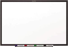 Quartet - 48" High x 96" Wide Dry Erase - Porcelain, Includes Dry Erase Markers & Mounting Hardware - USA Tool & Supply