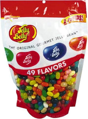 Jelly Belly - Candy - Candy, 49 Assorted Flavors, 2lb Bag - USA Tool & Supply