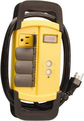 Woods PRO - 4 Outlets, 125 Volts, 15 Amps, 6' Cord, Power Outlet Strip - Keyhole Mount, 5-15 NEMA Configuration, 10-1/4" Strip, cULus - USA Tool & Supply