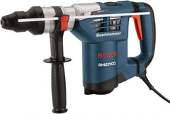 Bosch - 120 Volt 1-1/4" Keyless Chuck Electric Rotary Hammer - 0 to 3,600 BPM, 0 to 750 RPM, Reversible - USA Tool & Supply