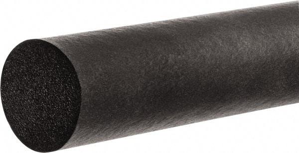 Value Collection - 100' Long, Neoprene Foam Cord - 3/8" Diam, Black - USA Tool & Supply