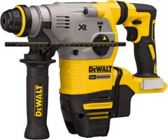 DeWALT - 20 Volt 1-1/8" SDS Plus Chuck Cordless Rotary Hammer - 0 to 4,480 BPM, 0 to 1,500 RPM, Reversible - USA Tool & Supply