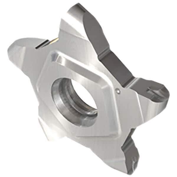 Iscar - 24N318PENTA Grade IC807G, 3.18mm Cutting Width Carbide Grooving Insert - 6.5mm Max Depth of Cut, 0.2mm Corner Radius, TiAlN/AlTiN/TiN Finish - USA Tool & Supply
